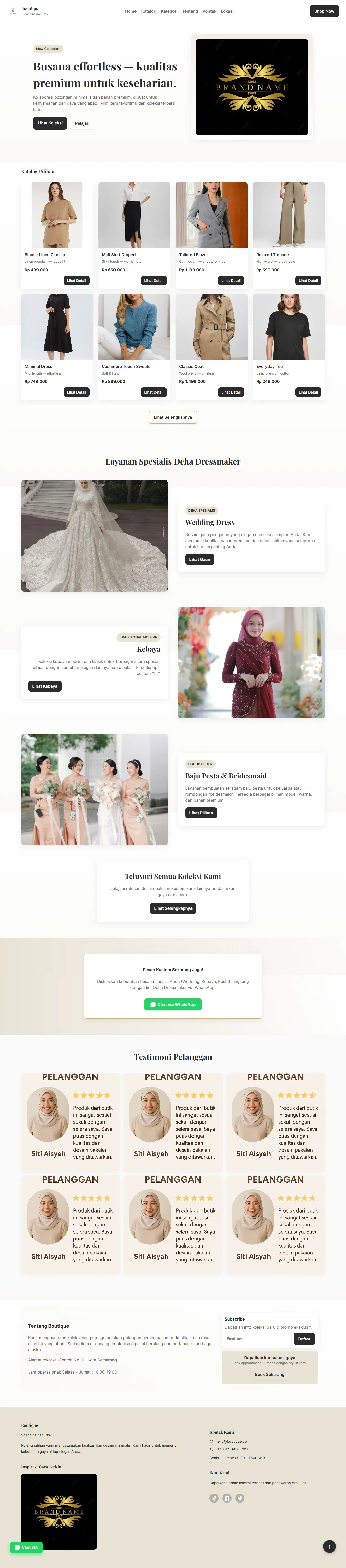 Butik Website