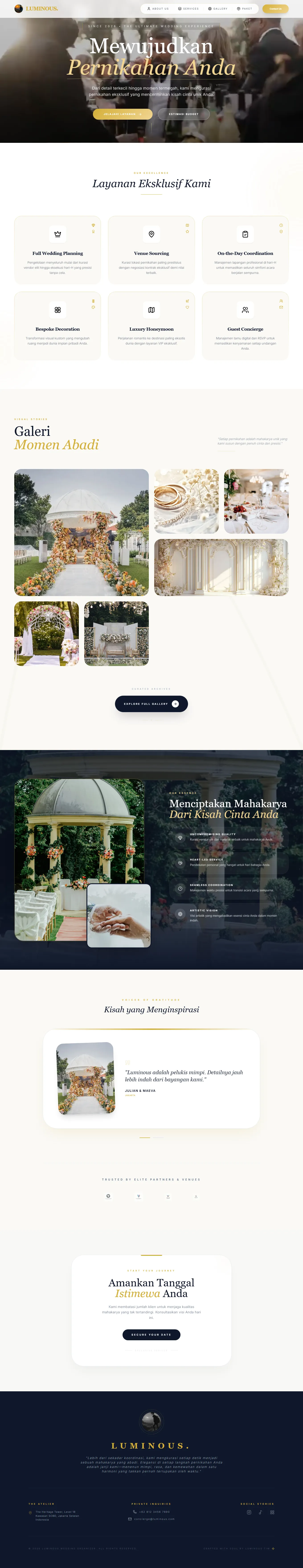 Wedding Organizer Website